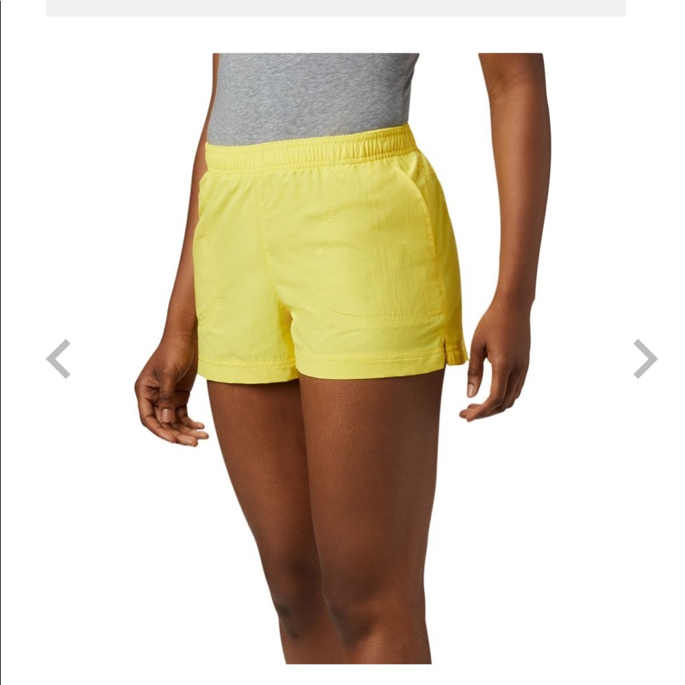 Yellow Sporty Outdoor Columbia Shorts!